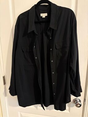 Ava & Viv Black Button-Down Shirt